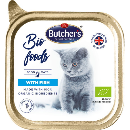 Butcher's Cat Bio s rybou vanička 85g