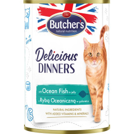 Butcher's Cat Delicious moř.ryby v želé konz. 400g