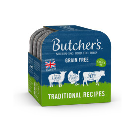 Butcher's Dog Original hovězí/krůt/jehn vanička 4x150g
