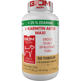 Giom S pes L-karnitin Aktiv 60 MAXI tbl+25% zdarma