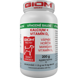 Giom S pes Kalcium+D3 200g plv