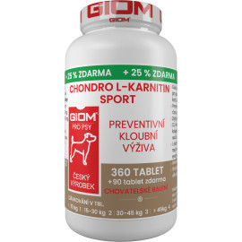 Giom S pes Chondro L-karnitin SPORT 360 tbl+25% zdarma
