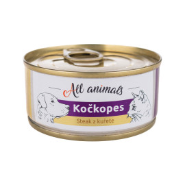 All Animals kočkopes Steak z kuřete 100g