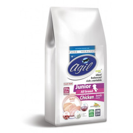 Agil Junior All Breed Low Grain Chicken,Lamb,Tuna 2kg