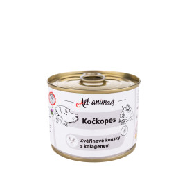 All Animals kočkopes Zvěřinové kousky s kolagenem 200g