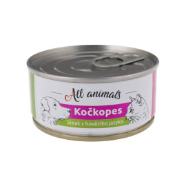 All Animals kočkopes Steak z hovězího jazyka 100g