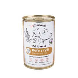All Animals DOG kuřecí mleté s rýží 400g