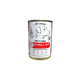 All Animals DOG Krůtí mleté s rýží 400g