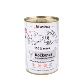 All Animals kočkopes Zvěřinové kousky s kolagenem 400g