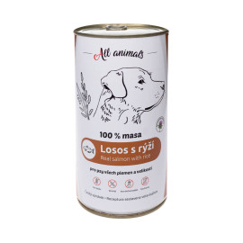 All Animals DOG konz. Losos mletý s rýží 1200g