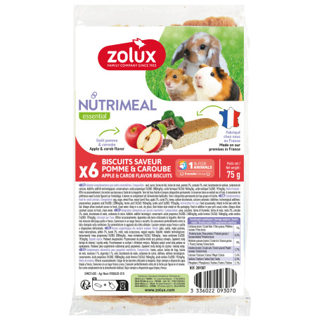 Poch. NUTRIMEAL Cookies hlodavci jablko,karob 6ks