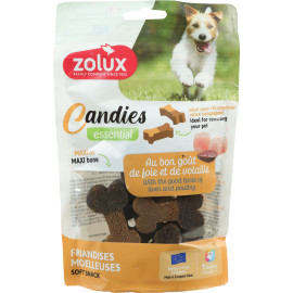 Pochoutka pes CANDIES Max kost drůbež,játra 150g Zol