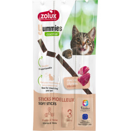 Pochoutka kočka YUMMIES jehněčí s rýží 3ks Zolux
