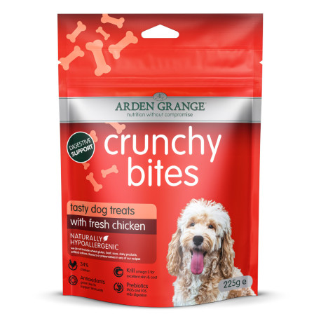 Arden Grange Crunchy Bites with fresh Chicken 225g