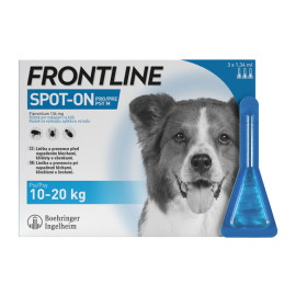FRONTLINE SPOT ON pro psy M (10-20kg) - 3x1,34ml