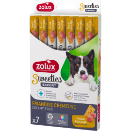 Pochoutka pes SWEETIES kuře,sýr 7ks Zolux