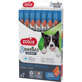 Pochoutka pes SWEETIES losos, kuře 7ks Zolux