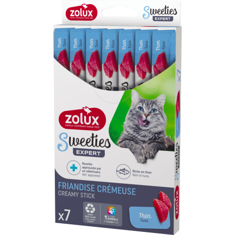Pochoutka kočka SWEETIES tuňák 7ks Zolux