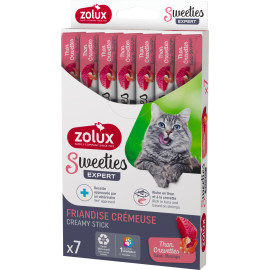 Pochoutka kočka SWEETIES tuňák a krevety 7ks Zolux