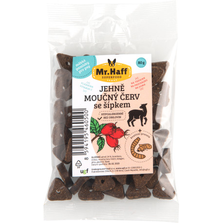 UGF pamlsek Mr. Haff moučný červ, jehně a šípek 80g