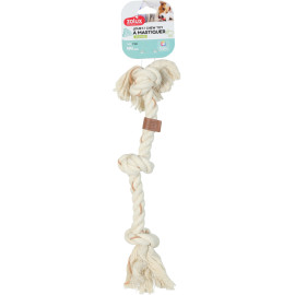 Hračka pes LEATHER TOUCH Uzel 44cm Zolux