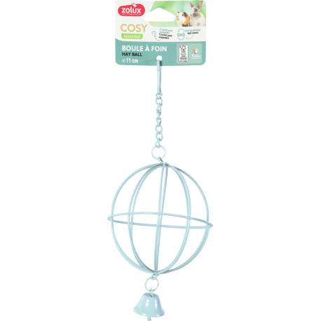 Jesličky na seno COSY kov koule modrá Zolux