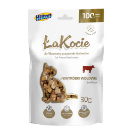 Pochoutka mrazem sušené Hovězí játra pro kočky 30g