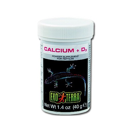 Doplňkové krmivo EXO TERRA kalcium + vitamín D3 90g