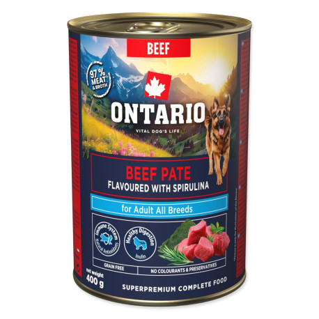 konzerva-ontario-adult-hovezi-pate-s-prichuti-spiruliny-400g