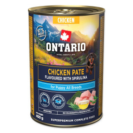 konzerva-ontario-puppy-kureci-pate-s-prichuti-spiruliny-400g