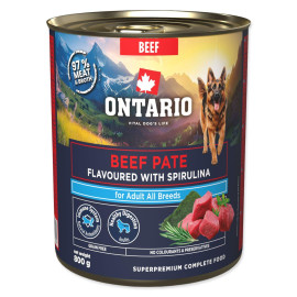 konzerva-ontario-adult-hovezi-pate-s-prichuti-spiruliny-800g