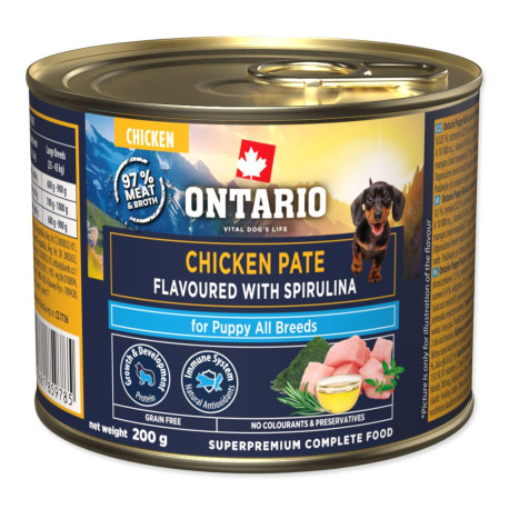 konzerva-ontario-puppy-kureci-pate-s-prichuti-spiruliny-200g