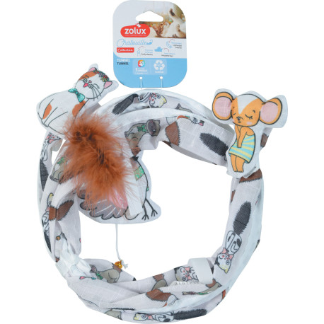 Hračka kočka CHATOUILLE Tunel otevřený 70cm Zolux