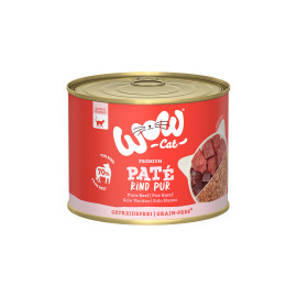 WOW Cat konzerva Adult Paté PUR hovězí 200g