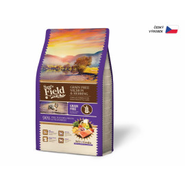 Sam's Field Grain Free Salmon & Herring, superprémiové granule pro psy všech velikostí a plemen, 2,5 kg (bez obilovin)
