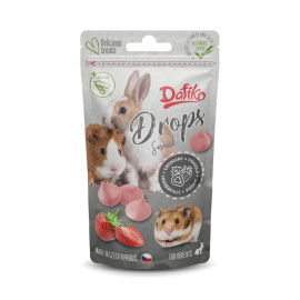 Dafíko drops pro hlodavce jahoda 75g