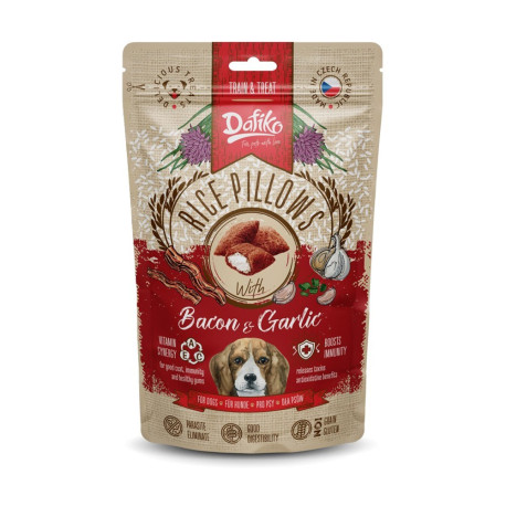 Dafíko plněné polštářky pro psy slanina/česnek 80g