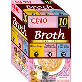 Churu Cat BOX Broth Chick&Chick.Salm&Chick.Tuna 10x40g