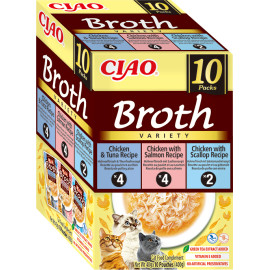 Churu Cat BOX Broth Chic.Tun&Chic.Salm&Chic.Scal10x40g