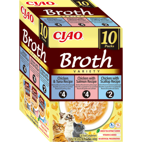 Churu Cat BOX Broth Chic.Tun&Chic.Salm&Chic.Scal10x40g