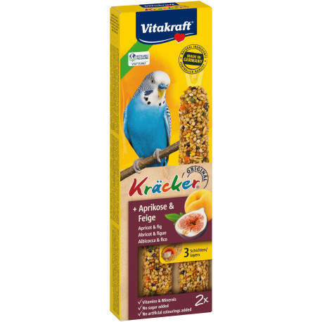 Vitakraft Bird Kräcker Andulka meruňka+fík tyč 2ks
