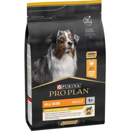 PRO PLAN Dog Adult ALL SIZE Light/Sterilised 3 kg