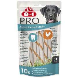 Tyčinky 8in1 Dental Delights kroucené žvýkací 55g