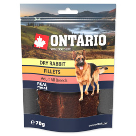 Snack ONTARIO Dog Dry Rabbit Fillet 70g