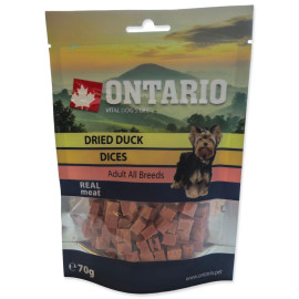 Snack ONTARIO Dog Duck Dice Small dog 70g