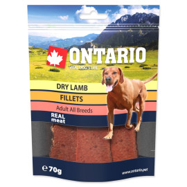 Snack ONTARIO Dog Dry Lamb Fillet 70g