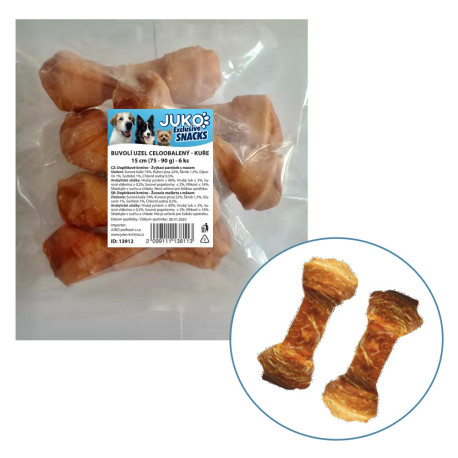 Smarty Exclusive buvolí uzel kuře 15cm(75-90g) 6ks