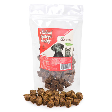 NATURECA pochoutka Masové kostky-Kachna, 100%maso 150g