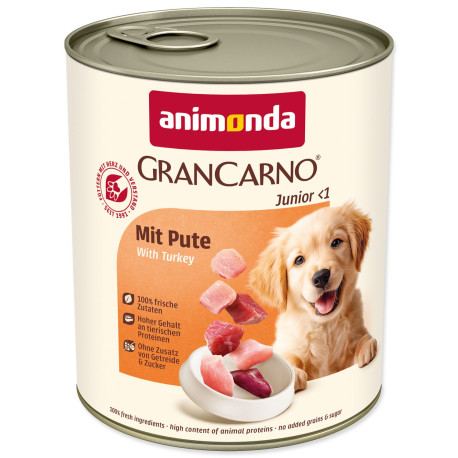 Konzerva Animonda Gran Carno Junior s krůtím 800g