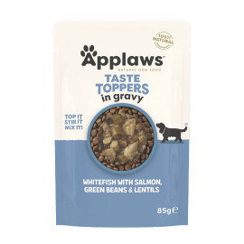Applaws Dog kapsa Toppers Gravy bílá ryba a losos 85g